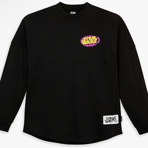 Star Wars Spirit Jersey Black Vintage Action Figures 45 Disney Adult L - NEW